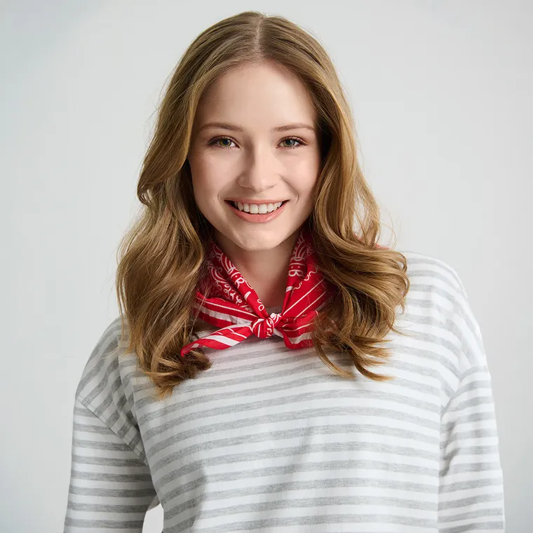 Bawełniana czerwona bandana unisex NOWEAR