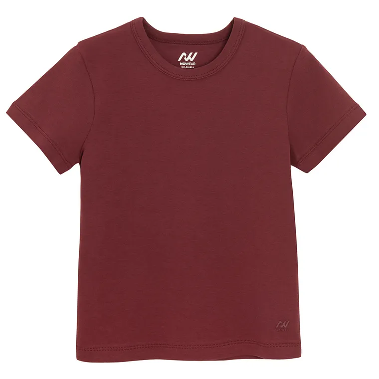 Bawełniany t-shirt o krótszym kroju NOWEAR