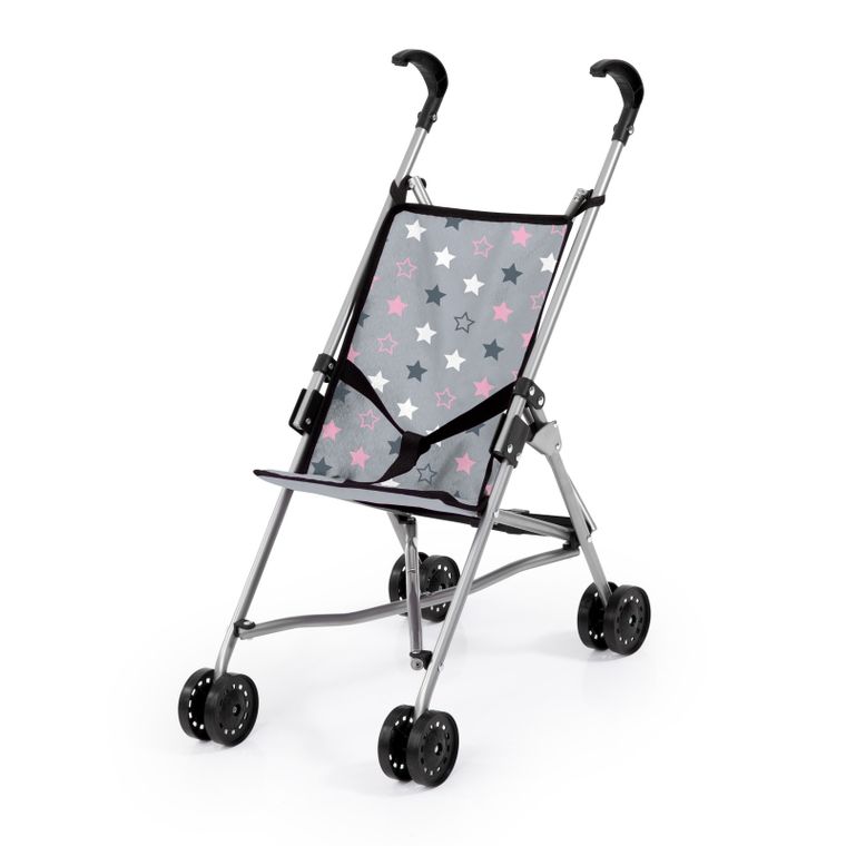 Bayer Design, Buggy, wózek spacerówka dla lalek z torbą, szary