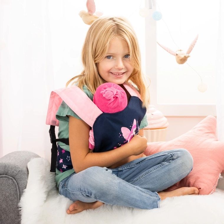 Bayer Design, EasyCarry, nosidełko dla lalek, granatowe z wróżką