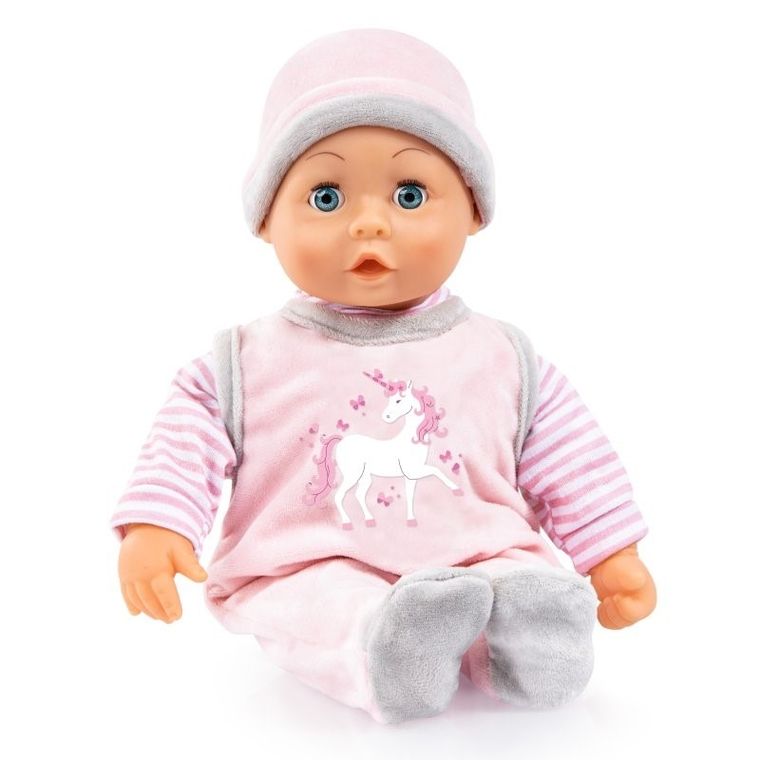 Bayer Design, First Words Baby, interaktywna lalka bobas, 38 cm