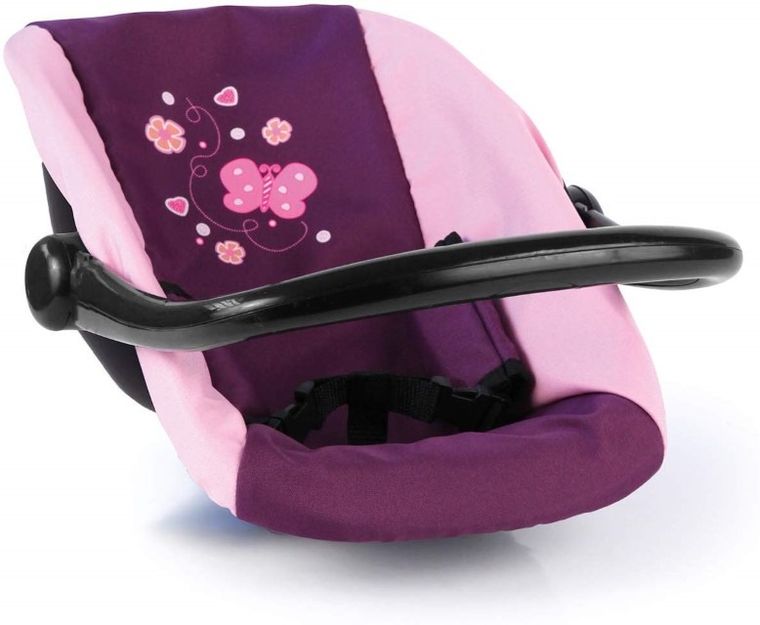 Bayer Design, fotelik samochodowy dla lalek, śliwkowy