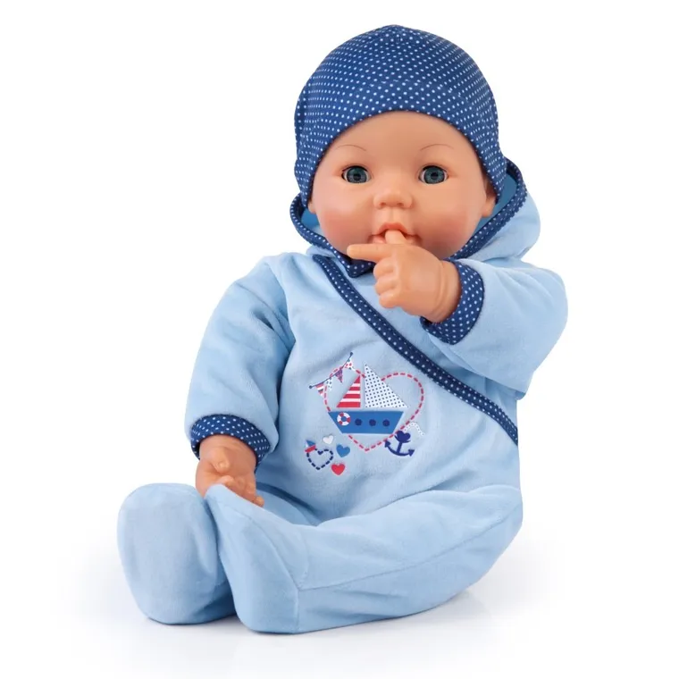 Bayer Design, Hello Baby, interaktywna lalka bobas, 46 cm