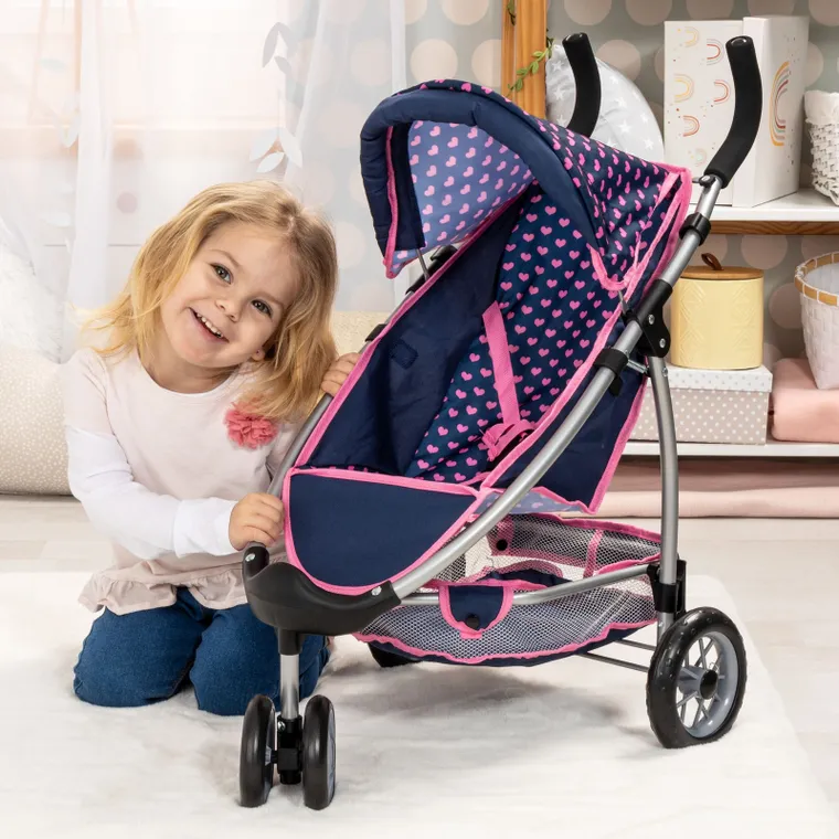 Bayer Design, Jogger, wózek dla lalek, niebieski