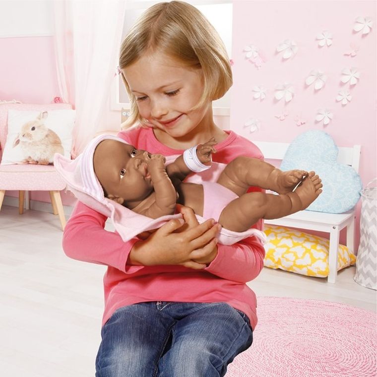Bayer Design, Newborn Baby, lalka bobas, dziewczynka, 42 cm