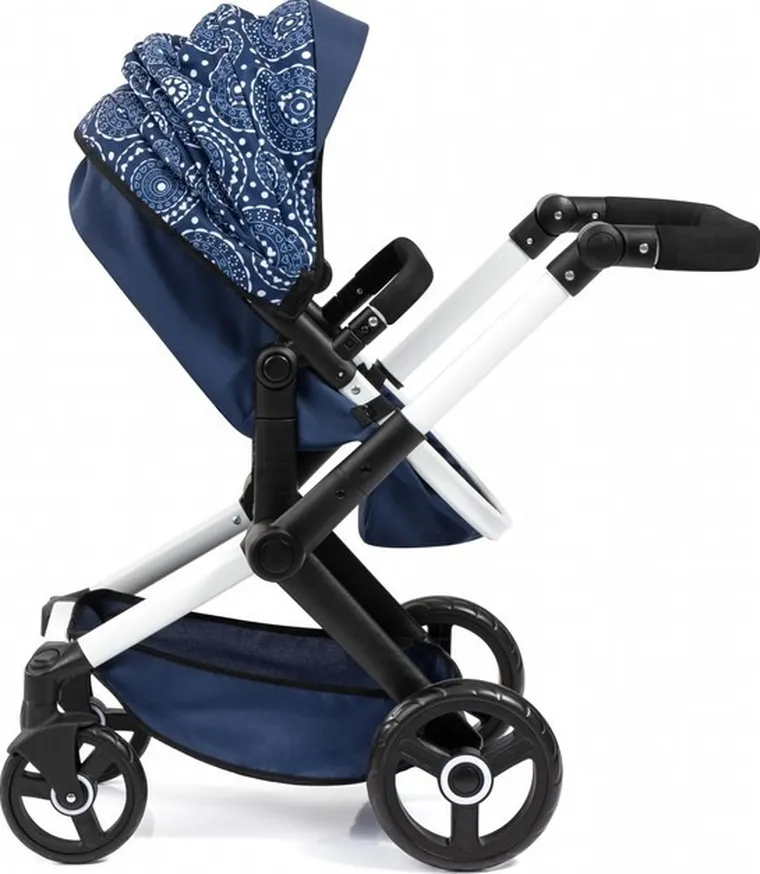 Bayer Design, Xeo Combi, głęboki wózek dla lalek z torbą, granatowy