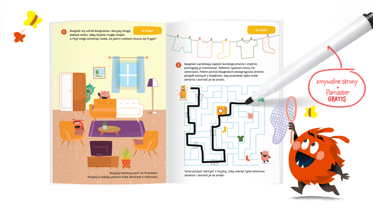 Bazgraki i zabawy 4-latków