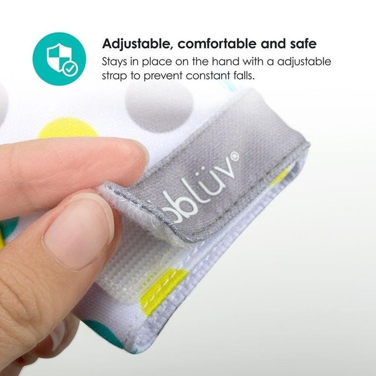 BBluv, rękawica-gryzaczek, limonkowa