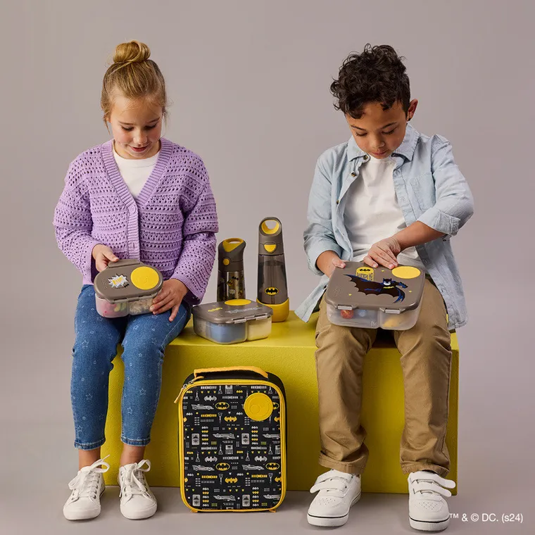 b.box, Batman, butelka na wodę tritanowa ze słomką, 600 ml