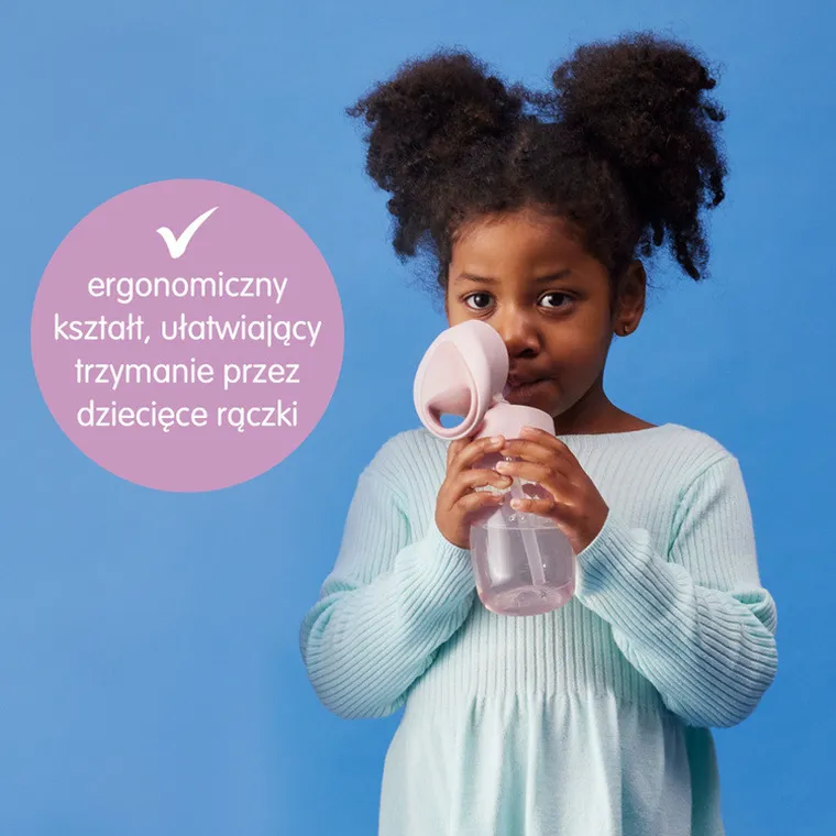 b.box, Junior, butelka ze słomką, Blush Crush, 380 ml