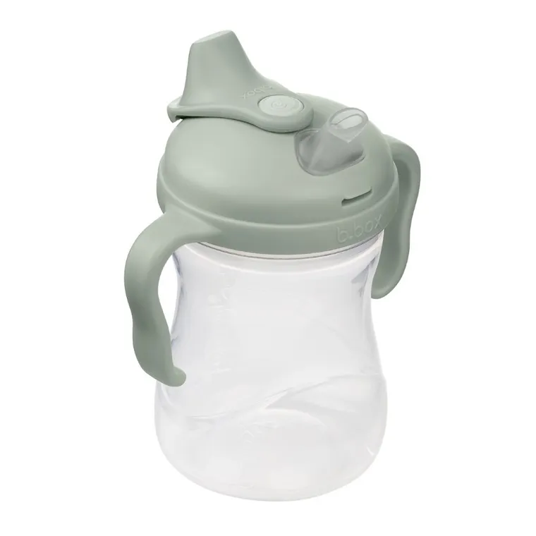 b.box, kubek z miękkim ustnikiem, szałwiowy