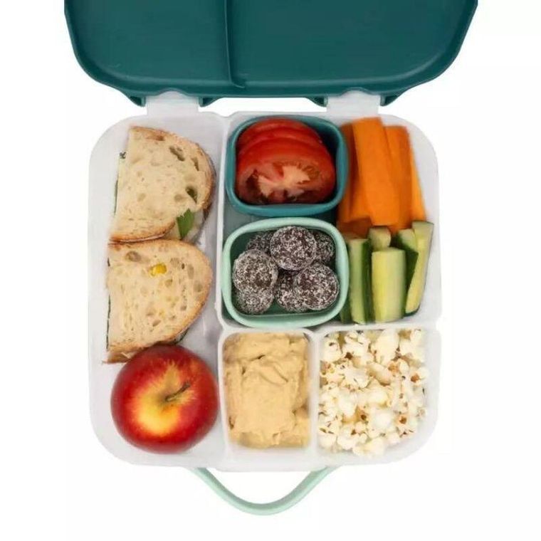 b.box, Ocean Breeze, silikonowe pojemniczki na przekąski, ocean, 2 szt.
