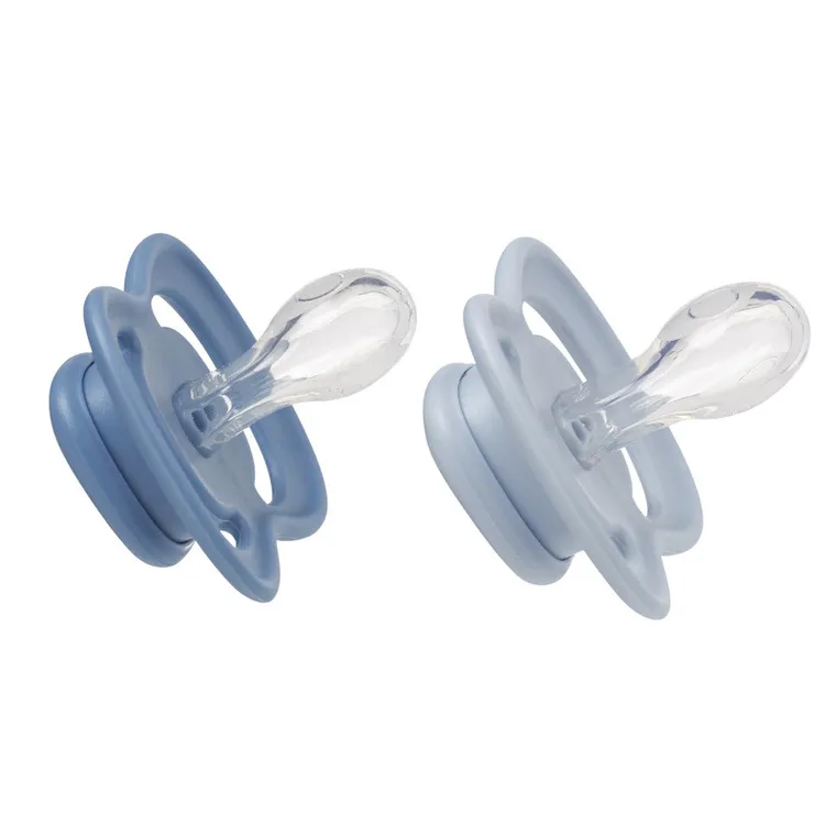 b.box, smoczek symetryczny, 0-6m, niebieski/błękitny, 2 szt.