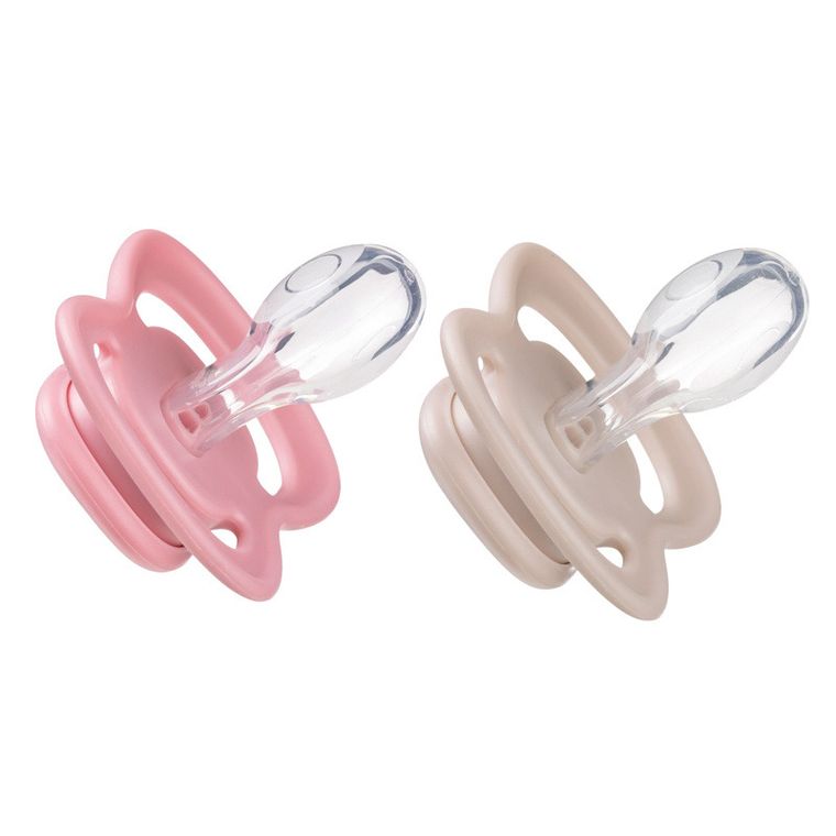 b.box, smoczek symetryczny, 6m+, jagoda/róż, 2 szt.