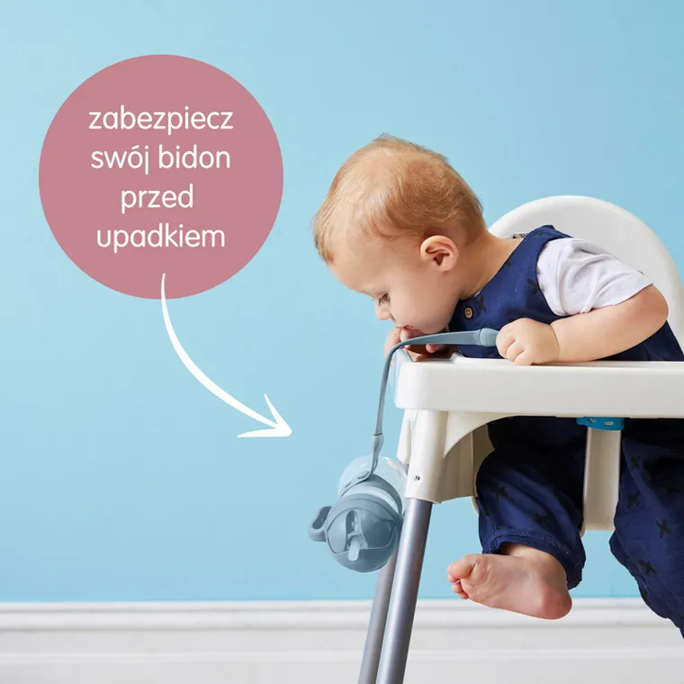 b.box, smycz do bidonu, błękitna