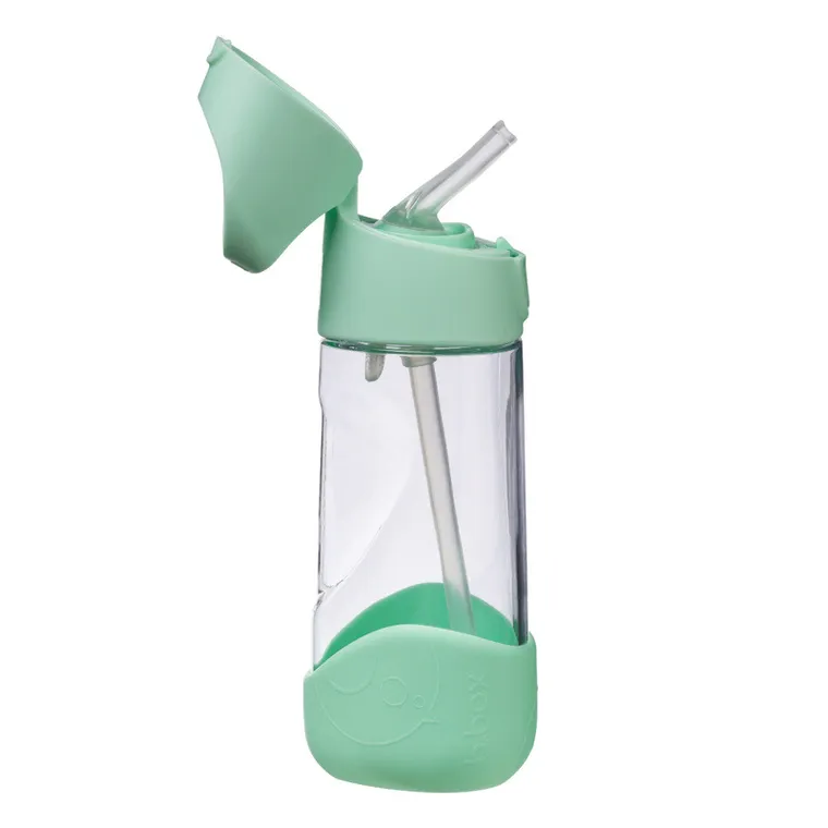 b.box, Spearmint, butelka tritanowa ze słomką, 450 ml