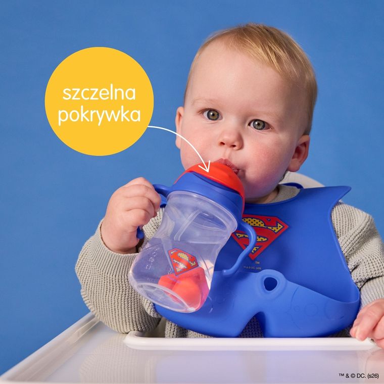 b.box, Superman, bidon ze słomką, 240 ml