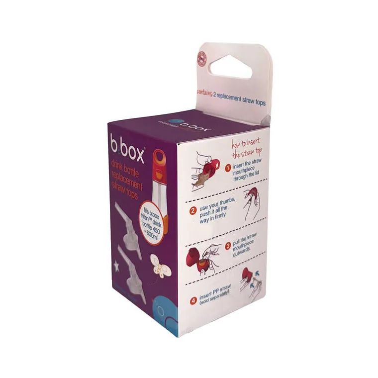 b.box, ustniki zapasowe do bidonu termicznego sportowego, 500 ml, 2 szt.