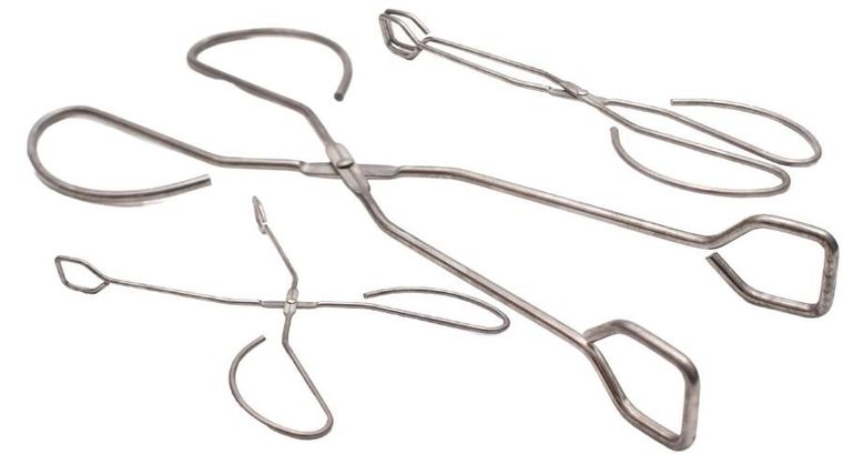 BBQ Line, szczypce do grilla, srebrne, 27 cm