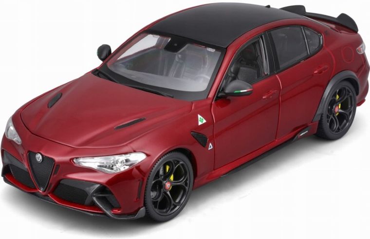 Bburago, Alfa Romeo Giulia GTAM Metal, model pojazdu, red, 1:18