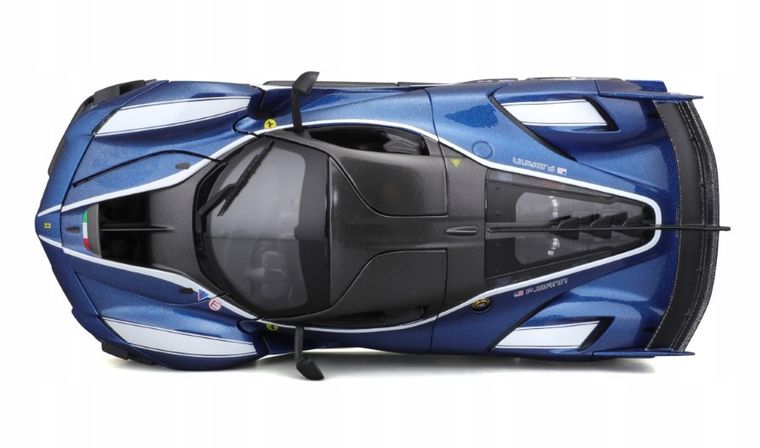 Bburago, Ferrari FXX-K Evo #27, model pojazdu, blue, 1:18