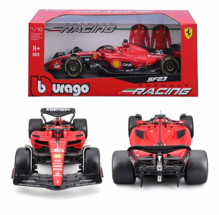 Bburago, Ferrari Racing, 2023 Season Car, model pojazdu, 1:18