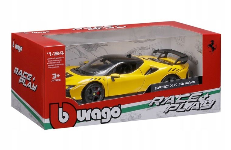 Bburago, Ferrari RP SF90 Stradale Yellow, model pojazdu, 1:24