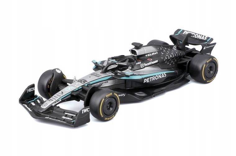 Bburago, Mercedes AMG W16 2025 George Russell, Bolid F1, model pojazdu, 1:43