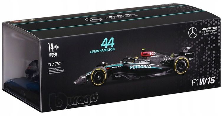 Bburago, Mercedes-Benz AMG F1W15, Bolid F1, model pojazdu, 1:24
