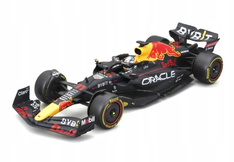 Bburago, Oracle Red Bull Racing Rb18 With Helmet Sergio Perez, Bolid F1, model pojazdu, 1:24