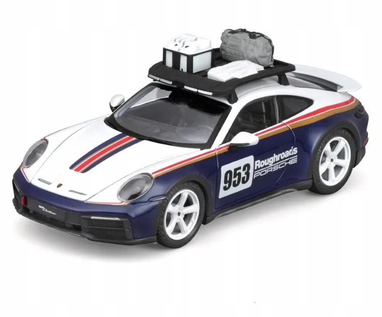 Bburago, Racing, Porsche 911 Dakar Met. Blue 953, model pojazdu, 1:24