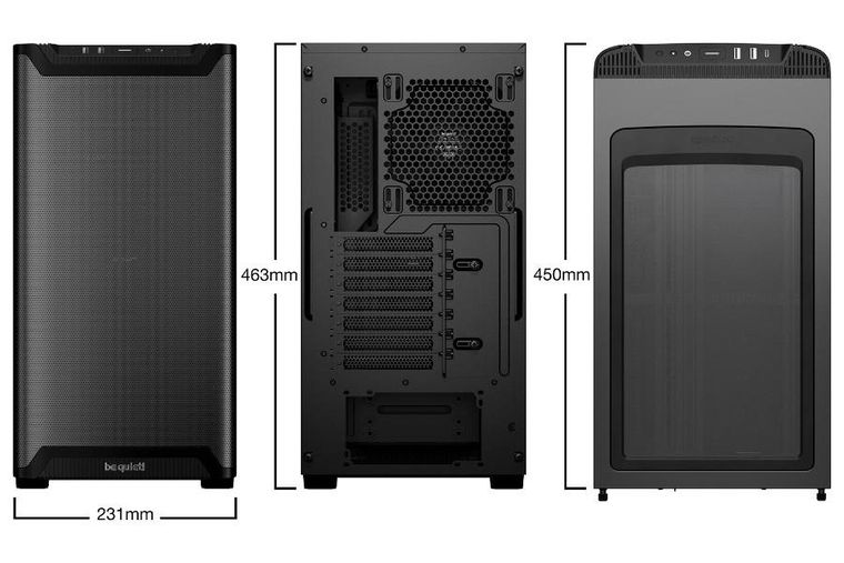 Be Quiet!, obudowa, Pure Base 501 Airflow Window, czarna
