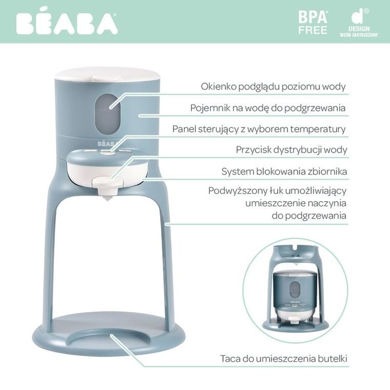 Beaba, Bib'expresso, ekspres do mleka 2w1, baltic blue