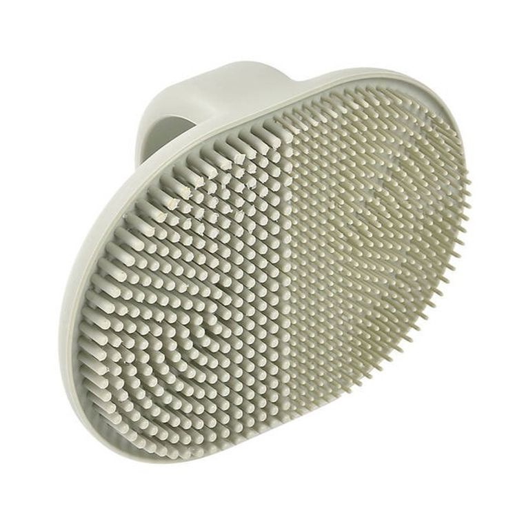 Beaba, silikonowa szczoteczka do mycia i masażu dziecka, Misty green