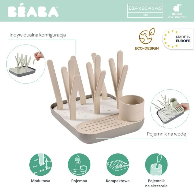 Beaba, suszarka do naczyń, clay-gazelle