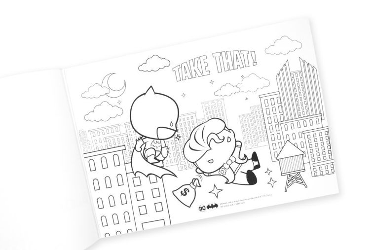 Beniamin, Batman, blok rysunkowy, A4, 20 kartek, biały