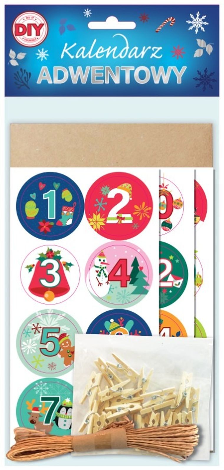 Beniamin, kalendarz adwentowy DIY