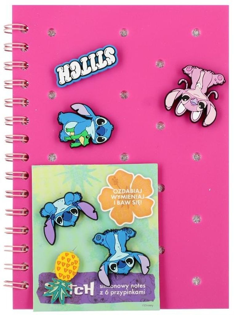 Beniamin, Lilo i Stitch, notes na spirali, A5, 80 kartek, kratka, 1 szt.