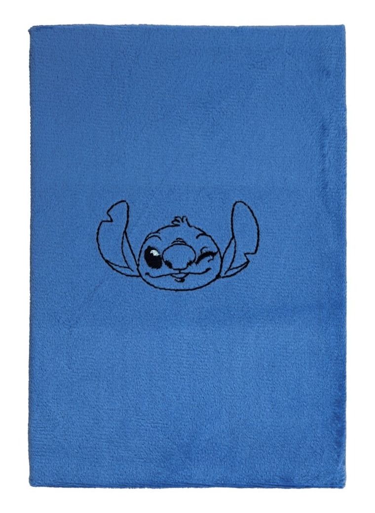 Beniamin, Lilo i Stitch, notes z pluszową okładką, A5, 80 kartek, linia, niebieski
