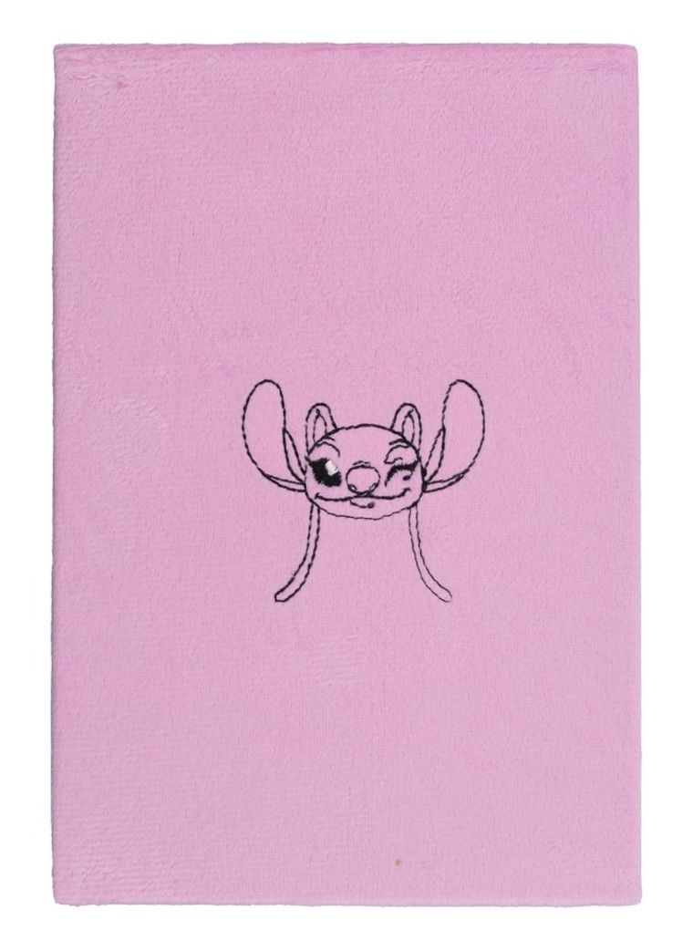 Beniamin, Lilo i Stitch, notes z pluszową okładką, A5, 80 kartek, linia, różowy