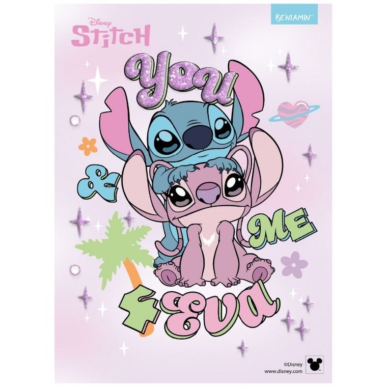 Beniamin, Lilo i Stitch, wkłady do segregatora, A5, 13 szt.