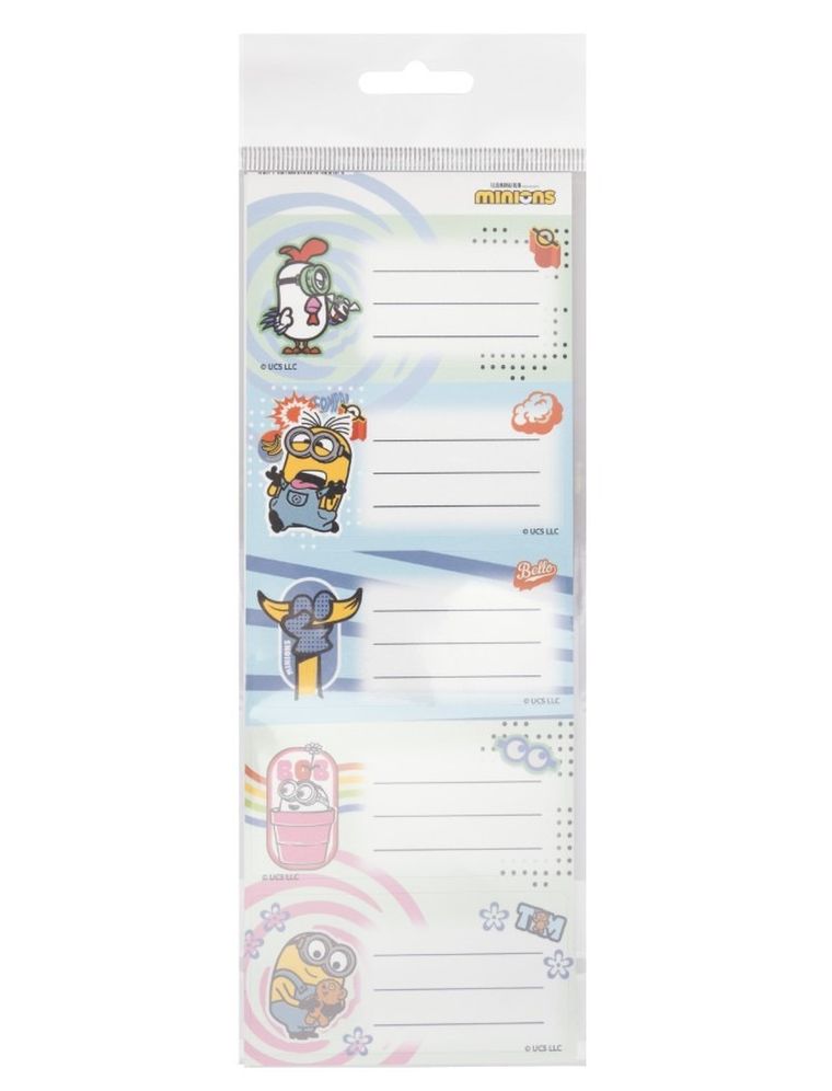 Beniamin, Minionki, naklejki na zeszyty