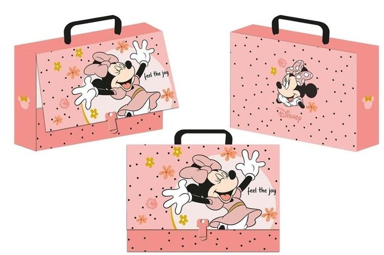 Beniamin, Myszka Minnie, teczka z rączką, A4, 65 mm, 1 szt.