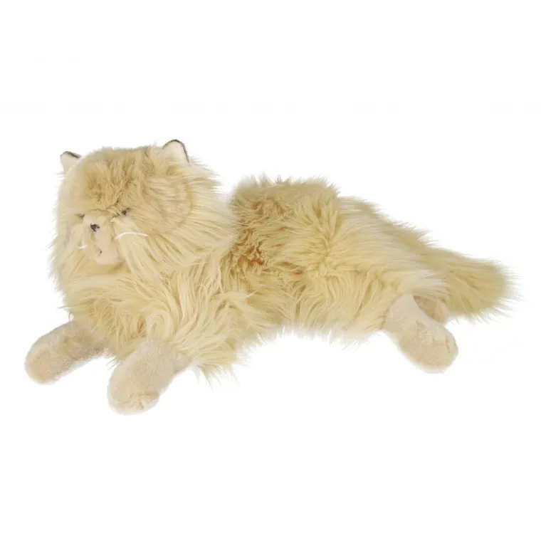 Beppe, Kot perski, leżący, maskotka, beżowy, 36 cm