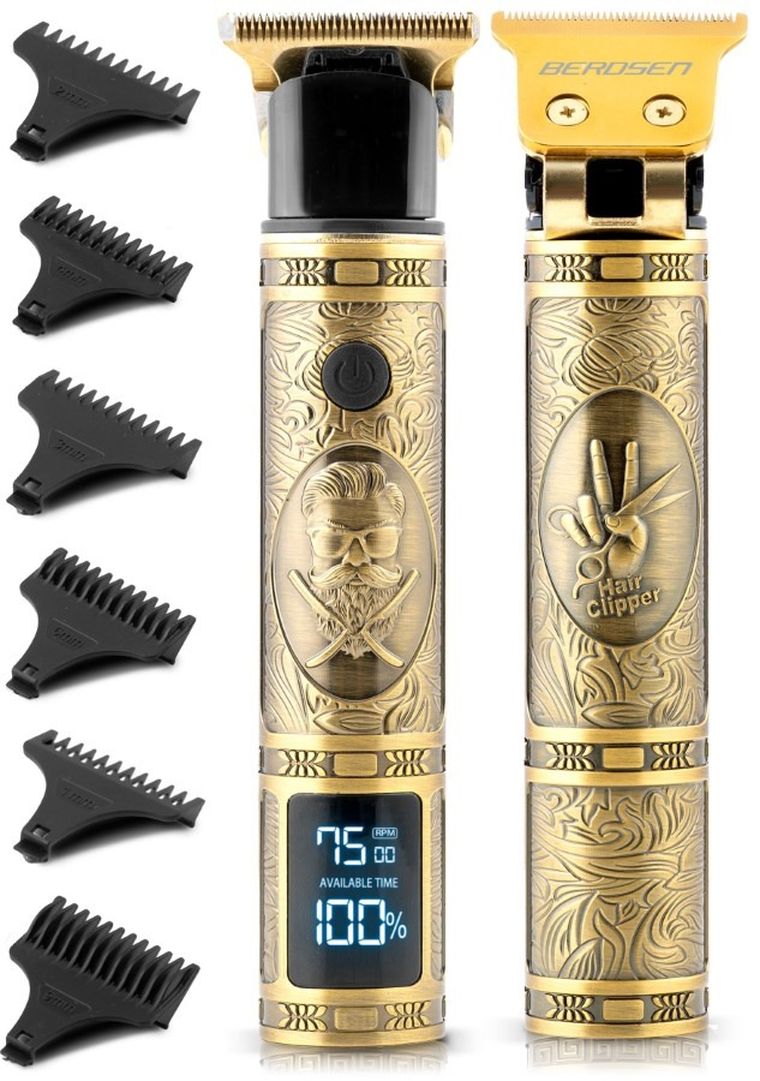 Berdsen, Barber, maszynka do strzyżenia włosów, złota, BD-261