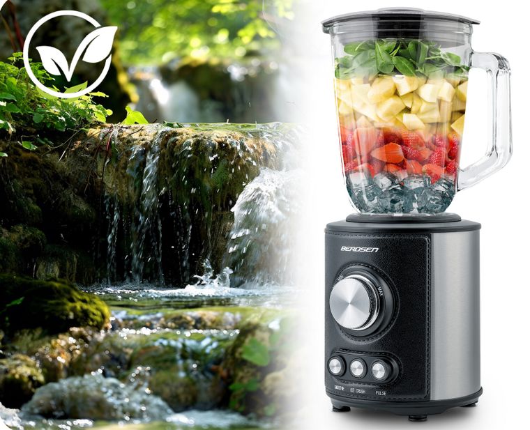 Berdsen, blender kielichowy 800W, czarny, BD-751