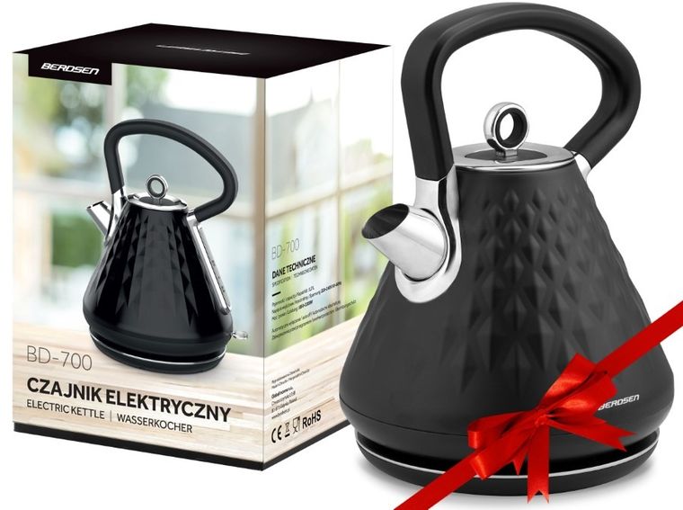 Berdsen, czajnik elektryczny, czarny, 1.7l, BD-700