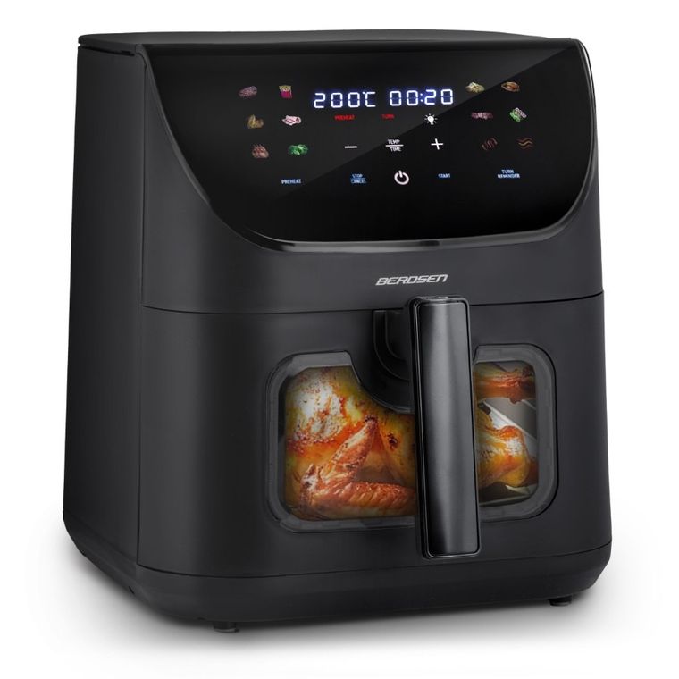 Berdsen, frytkownica beztłuszczowa, air fryer, czarny, BD-660