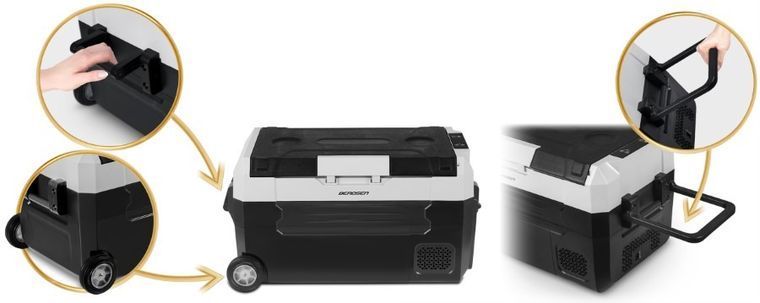 Berdsen, Icemax 400, lodówka kompresorowa turystyczna, czarna, 32l