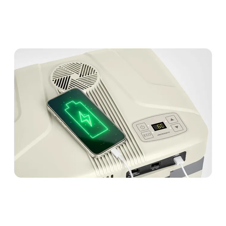 Berdsen, Icemax, lodówka turystyczna, tryb Eco, kremowa, 26l